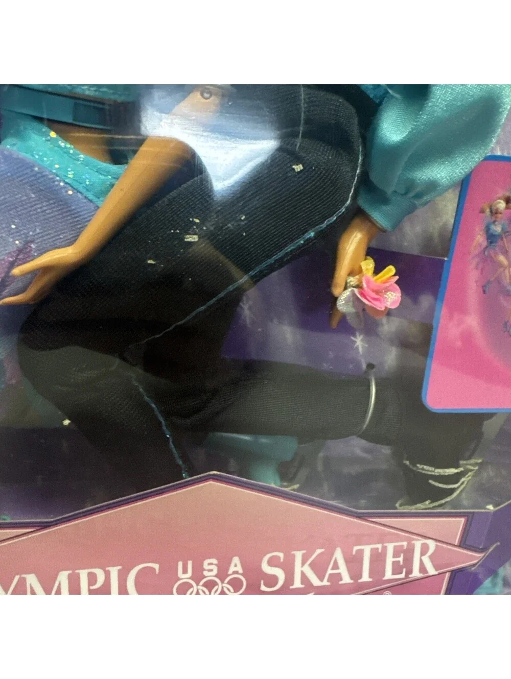 Barbie & Ken Olympic Skater USA Team Doll Set Vintage Mattel 18726 Damaged Box